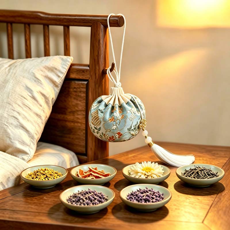 Quiet Evening Autumn Herbal Sachet strict five visible dishes — Rhythm of Nature