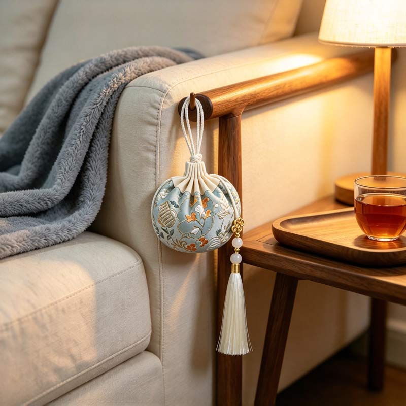 Quiet Evening Autumn Herbal Sachet single tassel sofa scene — Rhythm of Nature