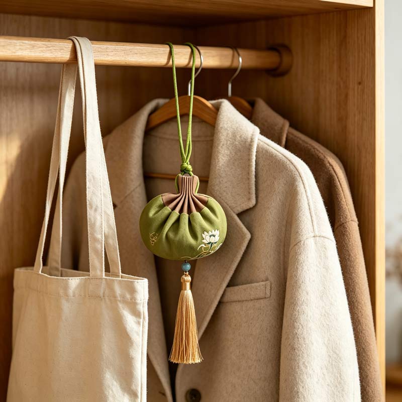 Autumn Cypress and Osmanthus Botanical Wardrobe Sachet