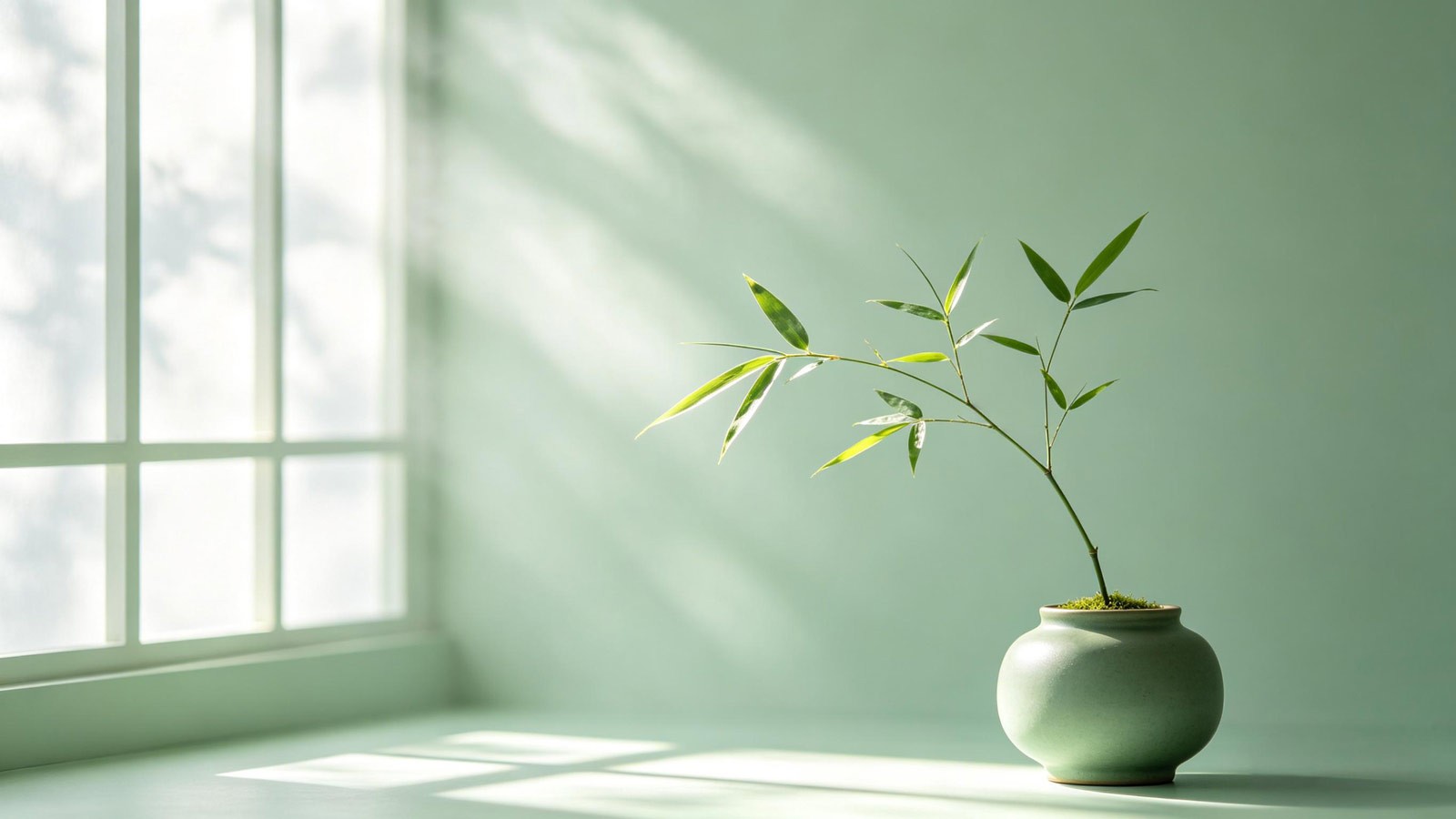 Clear spring sunlight and airy room corner&mdash;Clear and Bright (Qing Ming).