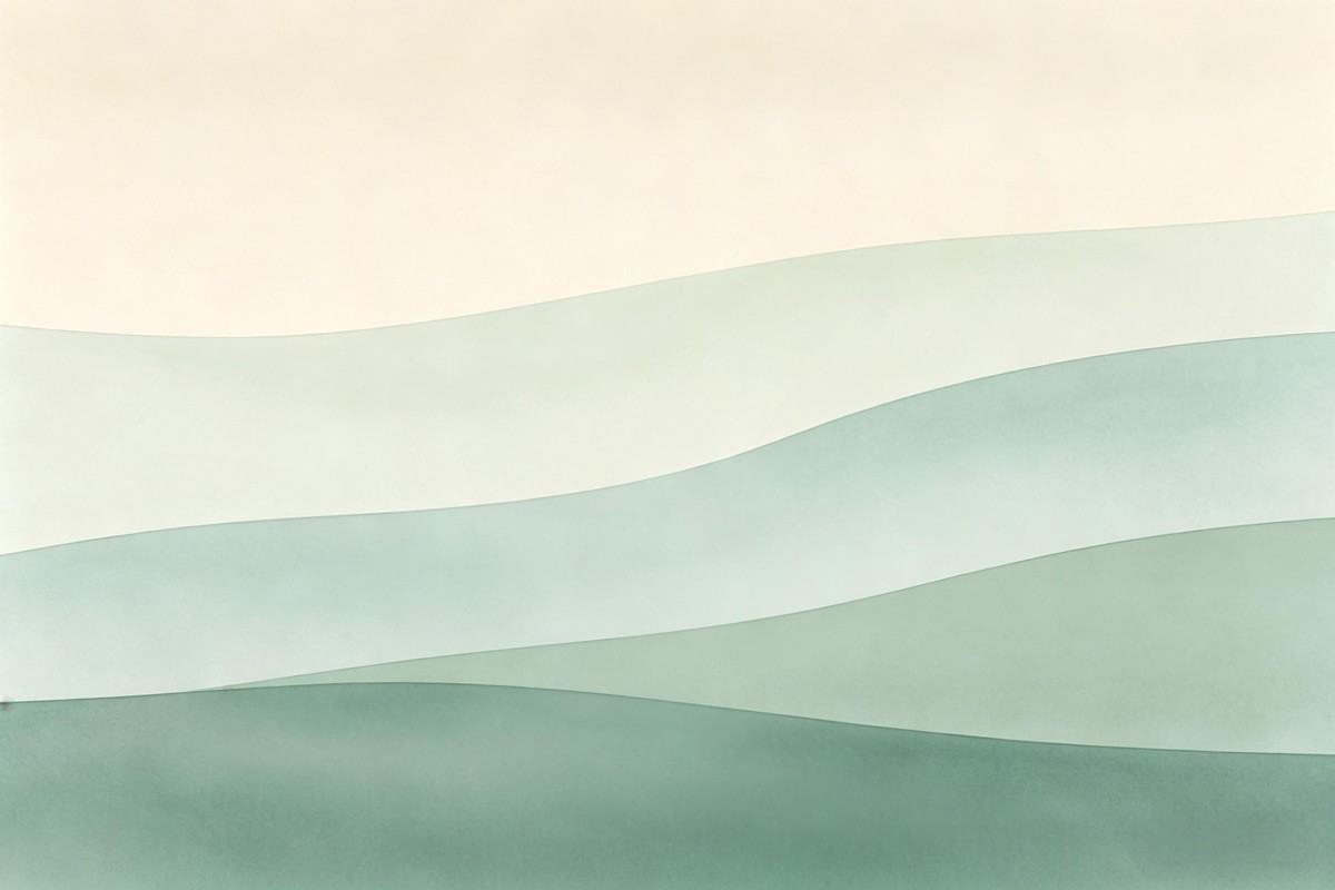 Abstract three layers: sky clarity, emotional space, calendar noise&mdash;Qing Ming theme.