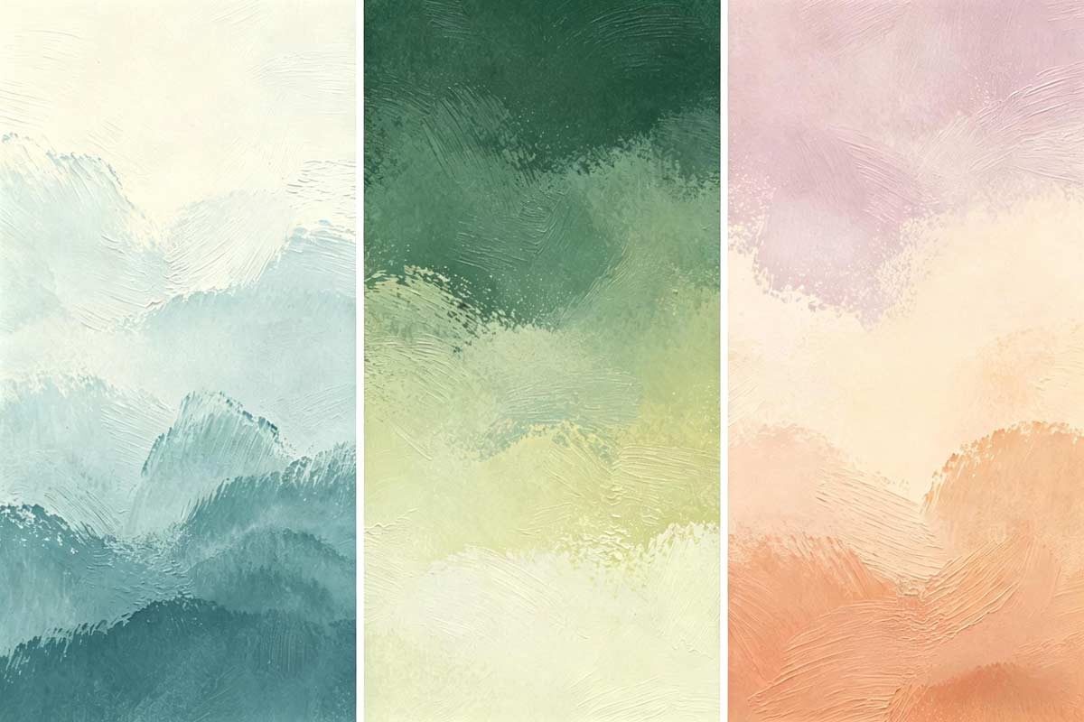 Three calendars&mdash;astronomical, meteorological, embodied&mdash;soft abstract panels.